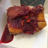 Peach pie at Vegan Nation in Athens