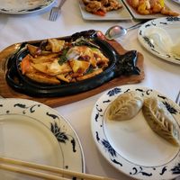 Tofu with vegetables and dumplings at Hong Kong in Lucca