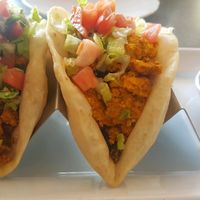 Vegan tacos at Water Garden Cafe in Cleveland