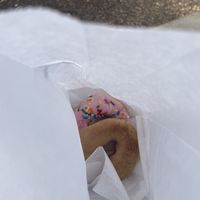 Strawberry & cinnamon donuts   at Wake N Bake Donuts in Wilmington