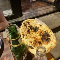 Naan (ask staff to make it vegan) at Curry Park in Crete
