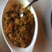 vegan bhengan bharta  at India House in Maple Grove