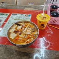 Stink tofu and noodles at He Fong Su Shi Wu in Hsinchu