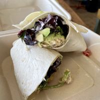 Chickpea wrap with 🥑   at Mason Bar in New Smyrna Beach