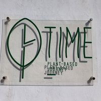 banner at TIME Vegetarian Kitchen in Santo Domingo