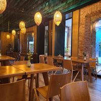 At 7pm on Thursday this is how it looked inside at TIME Vegetarian Kitchen in Santo Domingo