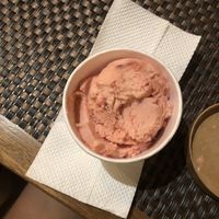 Strawberry sorbet  at TIME Vegetarian Kitchen in Santo Domingo
