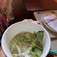 Fruity non-alcoholic drink - refreshing! at TIME Vegetarian Kitchen in Santo Domingo