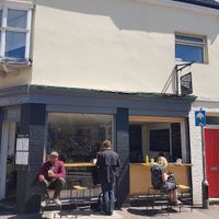 Outside seating at The Coffee Counter in Brighton