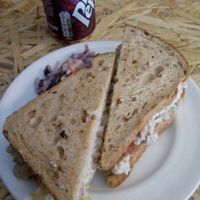 Chickpea Tuna Sandwich. at Grumpy Panda Slice Shop & Deli in Gateshead