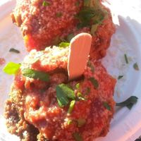 Deep fried vegan mac n cheese at Grumpy Panda Slice Shop & Deli in Gateshead