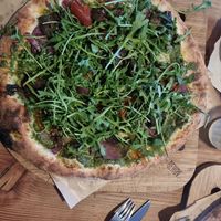 Vegan Kødløs pizza at Behov in Copenhagen