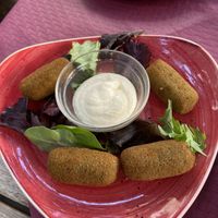 Spinach chrockets 😍  at San Francisco Uno in Cadiz