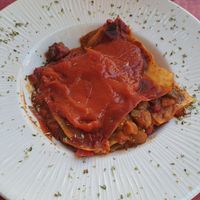 Vegan lasagne at San Francisco Uno in Cadiz