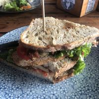 Vegan stack sandwich  at The Juicery Cafe in Pokhara