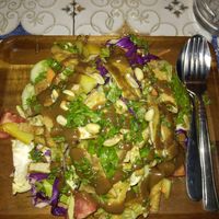 Vegan tofu salad ! at The Juicery Cafe in Pokhara