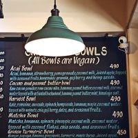 Menu at The Juicery Cafe in Pokhara