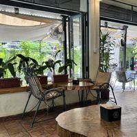 Nice vibe with both indoor and patio seatingg  at The Juicery Cafe in Pokhara