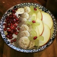 Yummy açai bowl  at The Juicery Cafe in Pokhara