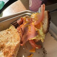 Soft bacon  at Taste Budd's Cafe in Red Hook