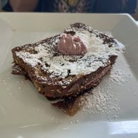 Stuffed French toast with cream cheese  at Simply Green Cafe in Ramsey