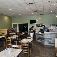 Inside  at Simply Green Cafe in Ramsey