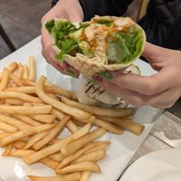 Buffalo chicken wrap at Simply Green Cafe in Ramsey