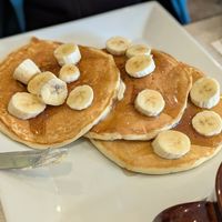 Banana Pancakes at Simply Green Cafe in Ramsey