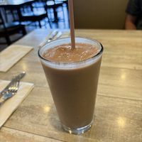 Pink Drink Smoothie, yum!  at Simply Green Cafe in Ramsey