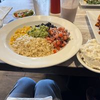 The burrito as a bowl. Pretty good, but not spicy at all.  at Simply Green Cafe in Ramsey