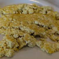 Side of tofu scramble -- fine but would have been better with more spices and veggies at Simply Green Cafe in Ramsey