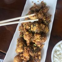 Crispy mushrooms! Omg so so so good! at Mei Sin 美欣素食 in Hualien