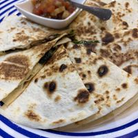 One of the quesadillas (the top one on the menu)  at Mei Sin 美欣素食 in Hualien