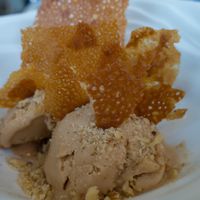 Vegan hazelnut ice cream.  at Abbaco in Mallorca