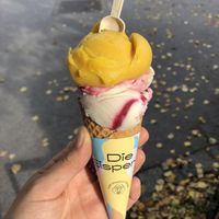 Mango & Johannisbeere Joghurt  at Die Eisperle - Kaiserfeldgasse in Graz