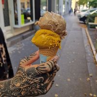 Pumpkin spice and ginger bread at Die Eisperle - Kaiserfeldgasse in Graz