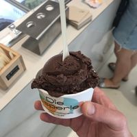 Chocolate ice at Die Eisperle - Kaiserfeldgasse in Graz