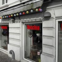 Restaurant font at Vecchia Milano Trattoria Pizzeria in Copenhagen