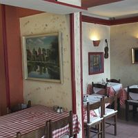 Cute interior at Vecchia Milano Trattoria Pizzeria in Copenhagen