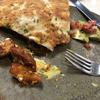 Tofu scramble quesadilla at Bearcat Cafe - Uptown in New Orleans