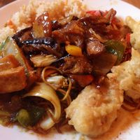 Fried chicken at Veggie Heroes - Blegdamsvej in Copenhagen