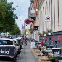 outside at Veggie Heroes - Blegdamsvej in Copenhagen