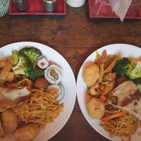 Vegan plates at Veggie Heroes - Blegdamsvej in Copenhagen