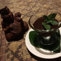 Chocolate mousse at Sarinbuana Eco Lodge Restaurant in Tabanan