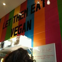 looking up at Let Them Eat Vegan in Dunedin