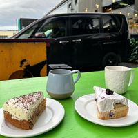 Cookie Cake and Blueberry Cake at Let Them Eat Vegan in Dunedin