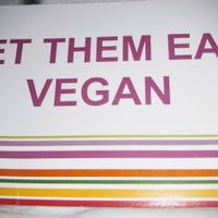 Business card at Let Them Eat Vegan in Dunedin