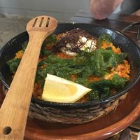 Paella vegana at Tarifa EcoCenter in Tarifa