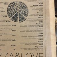 Carta de pizza  at Tarifa EcoCenter in Tarifa