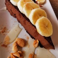 Chocolate and banana cake (vegan) at Tarifa EcoCenter in Tarifa